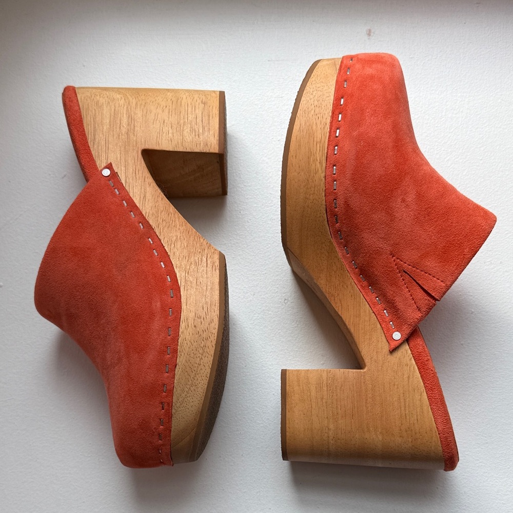 Charlotte Stone Marlo 8 Terracotta clog Mules - Picture 2 of 4